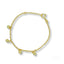 Delicate 18k gold balls bracelet for kids with small 18k gold spherical charms