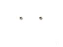 Certified 18K solid gold star-shaped stud earrings with sparkle
