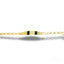 Shiny gold chain bracelet with engravable plate, luxurious 18k gold child’s 18k gold ID bracelet
