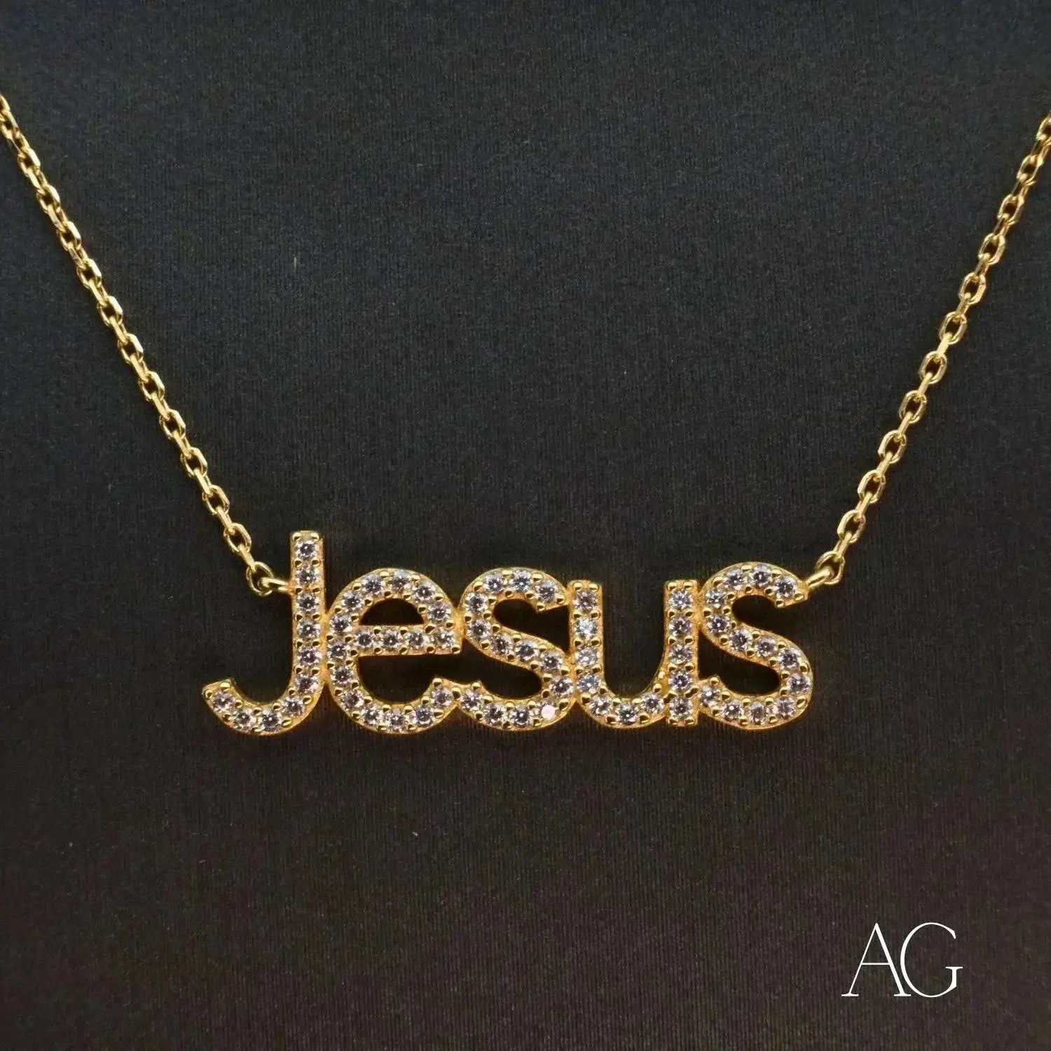 Jesus Pendant Gold Necklace - Art Gold Craftsmanship
