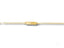 Delicate gold chain bracelet with nameplate and spring ring lock for kids’ ID