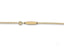 Delicate 18k gold kid’s ID bracelet with flower motif and spring ring lock charm