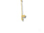 Gold paperclip chain anklet with Hamsa and heart charms, part of art gold jewelry collection