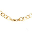 Classic link 18k gold oval chain bracelet with lobster claw clasp