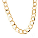 Classic link 18k gold chain necklace in oval design