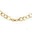 18k gold chain necklace with oval links and clasp in classic link style