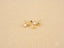 Gold-toned pearl stud earrings in 18K gold pearl jewelry, perfect for art gold jewelry lovers