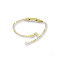 18k gold personalized id bracelet for kids timeless elegance