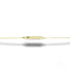 Delicate 18k gold personalized kids bracelet for tiny wrists with rectangular id tag