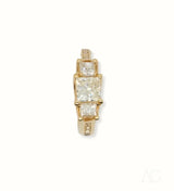 18k Gold Ring with 0.98ct Diamond, Brilliance Redefined Step
