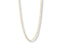 Elegant 18K solid gold art gold jewelry gold rolo chain with white beads