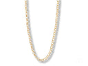 18k solid gold rolo chain necklace in 4mm bold round links