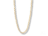 18k solid gold rolo chain necklace in 4mm bold round links