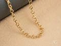 18K Gold Rolo Chain – 4mm Bold Round-Link Necklace