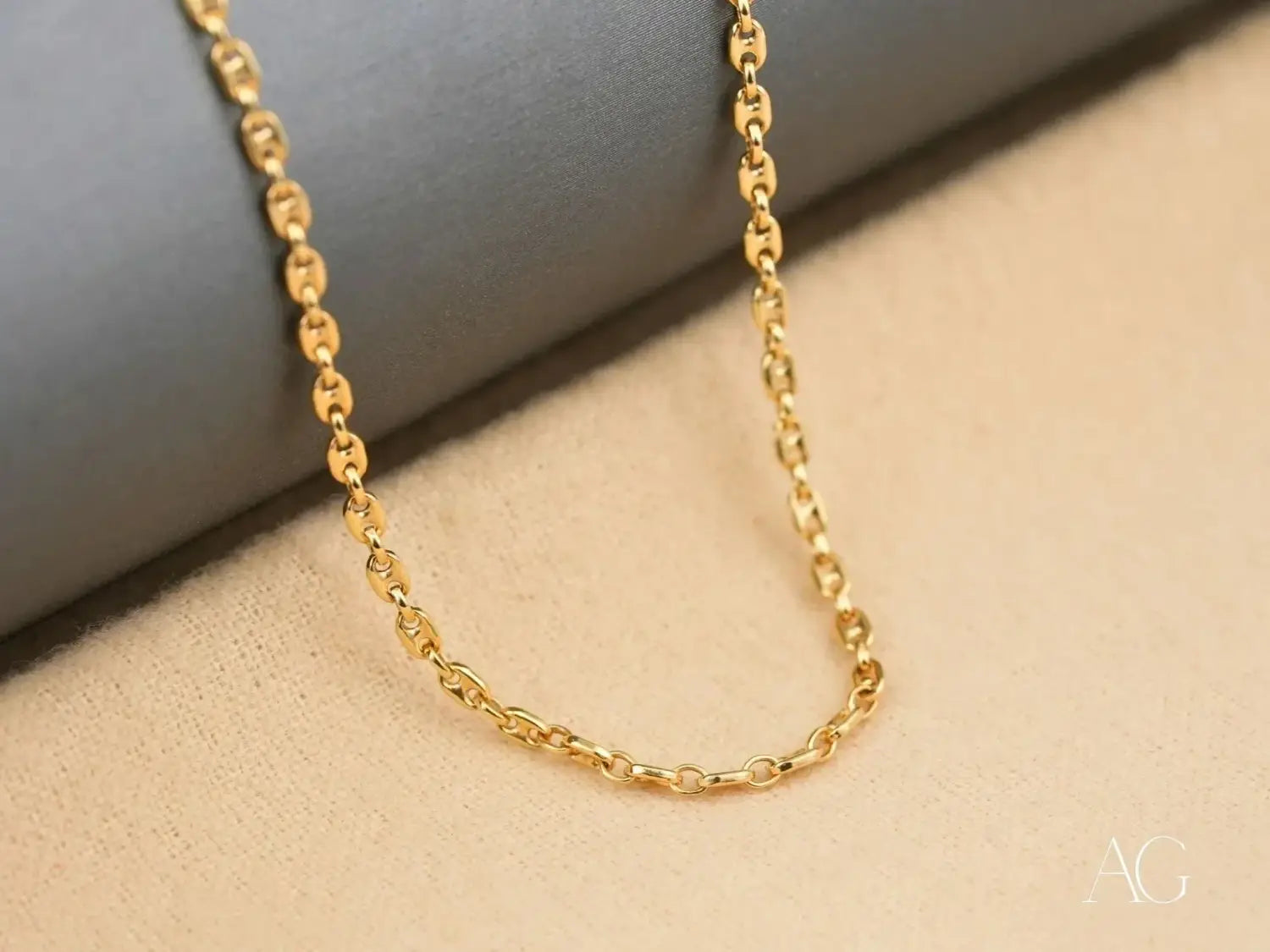 Timeless elegance solid 14k gold 16-inch rope chain necklace