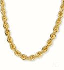 Lustrous 18k gold rope chain embodying timeless elegance in art gold jewelry