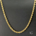 18k rope chain necklace in timeless elegance of art gold jewelry