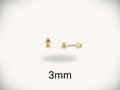 The Everyday Earring — 18K Solid Gold Ball Studs