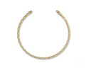 Delicate 18k solid gold bracelet with diamond-cut link and lobster clasp