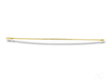 Delicate 18k solid gold bracelet with diamond-cut link design and lobster clasp