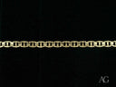 18k solid gold bracelet with navy link pattern and gold mariner chain