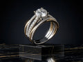 Two-Tone Diamond Engagement Ring