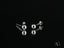 Art gold jewelry 18k white gold 4mm ball earrings for kids featuring round silver studs