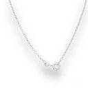 18k white gold anklet with silver chain and spring-ring clasp, sleek sophistication