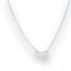 Silver chain necklace with spring-ring clasp showcasing sleek sophistication in 18k white gold anklet