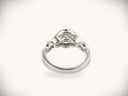 18k white gold diamond engagement ring 0.82ct vintage design