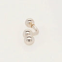 18k white gold elegance spiral barbell bellybutton piercing