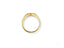 Plain gold signet ring showcasing a diamond cut 18k yellow gold heart design