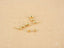 Elegant 3 Beads Earrings in certified 18k solid gold, a perfect minimalist art gold jewelry piece