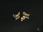 Art Gold Jewelry 3 Stars Earrings - Certified 18k Solid Gold Star-Shaped Studs