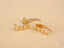 Gold star-shaped Ear Climber Earrings made of certified 18k solid gold