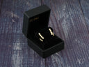 Certified 18k solid stars ear climber earrings in black velvet box