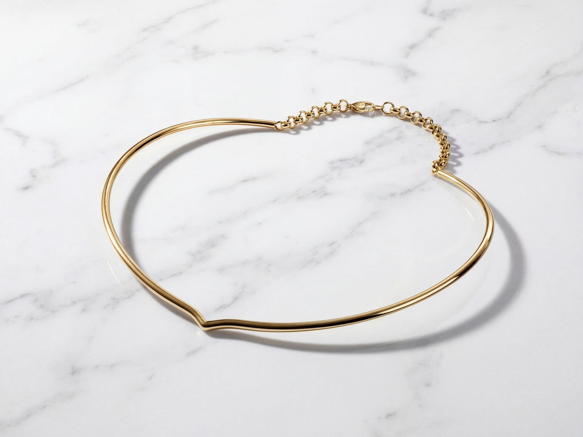 Vera Contour — 18K Solid Gold Choker