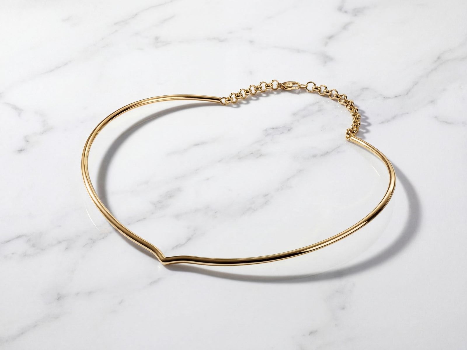 Vera Contour — 18K Solid Gold Choker