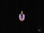 Oval-shaped Amethyst Glow Pendant in 18k gold featuring a stunning amethyst crystal