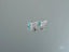 Blue Topaz stud earrings in 18k White Gold, part of elegant art gold jewelry collection
