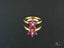 Gold Ruby Flower Ring with Marquise-Cut Rubies in 18k Blooming Elegance Design