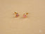 Pair of 18k Gold Pink CZ Heart Earrings from the Blush Love collection