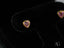 Heart-shaped pink CZ heart earrings in 18k gold settings from Blush Love collection