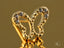 Gold CZ Butterfly earrings with embedded stones from Butterfly Grace 18K collection