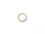 Gold ring set in 18k yellow gold with a band of small diamonds for captivating elegance