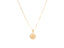 Celestia Initial Disc Personalized Pendant Art Gold Jewelry 