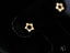 Star-shaped gold earrings in dazzling 18k yellow gold with embedded diamonds