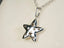 Elegant Silver Star-Shaped Pendant on 18k White Gold Chain Necklace for Celestial Radiance