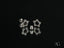 Star-shaped diamond earrings in 18K White Gold, perfect for art gold jewelry lovers
