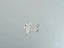 Sparkling silver Celestial Spark 18K White Gold Star CZ Earrings in art gold jewelry